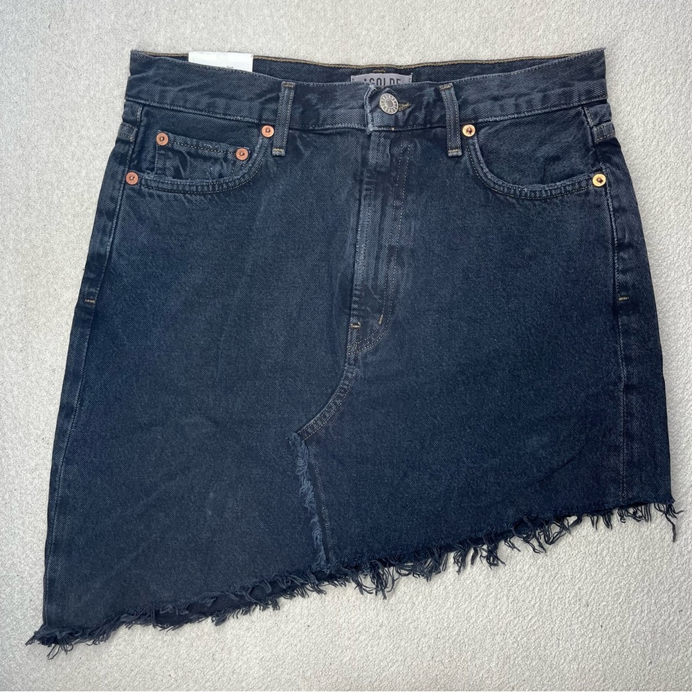 AGOLDE retrograde black skirt